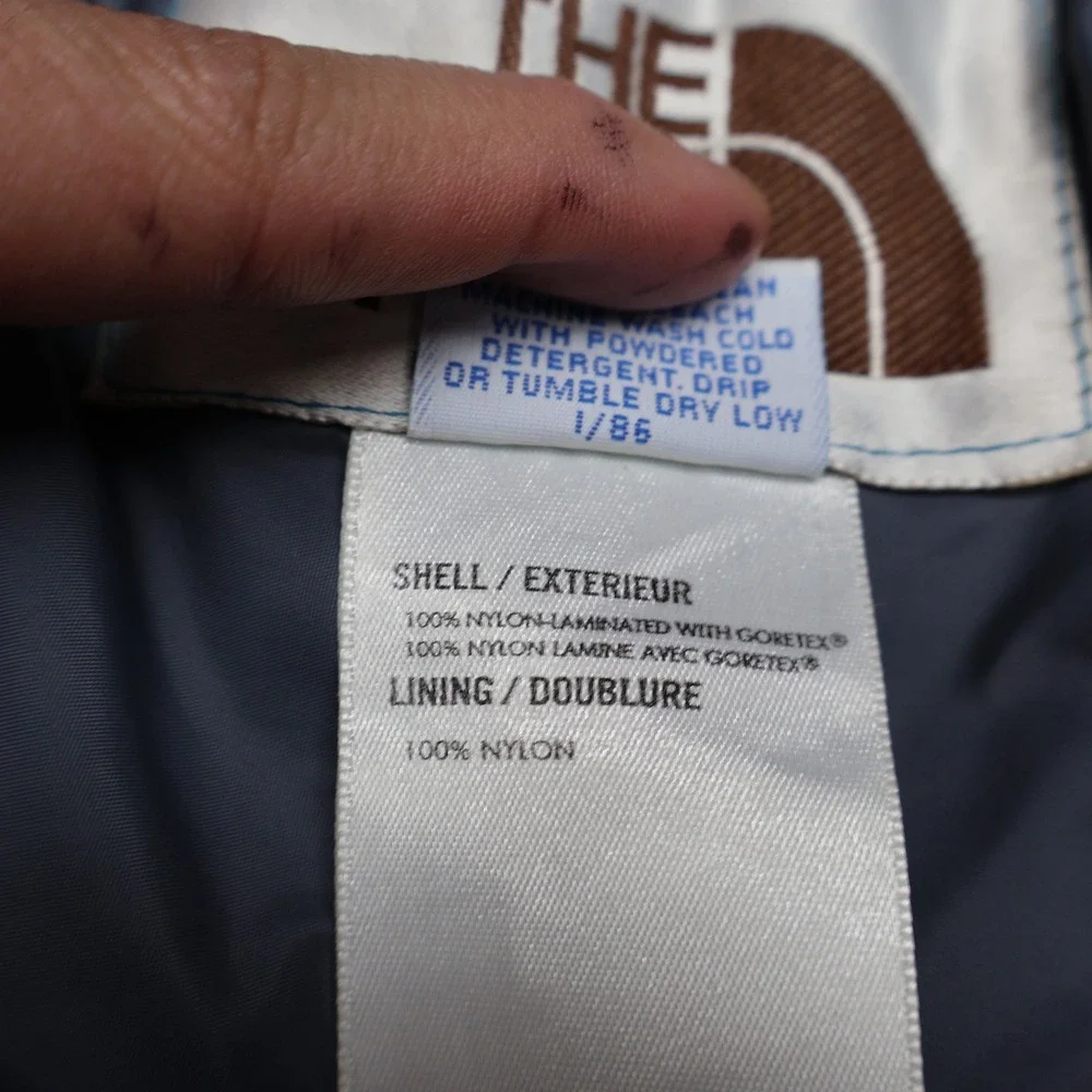 North Face‎ Snow Pants Men Medium Blue Lightweight Gore Tex Waterproof 28x32